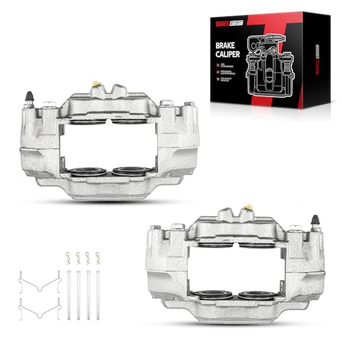 Image of Torchbeam Front Brake Calipers Set for Toyota Tacoma 2005-2023, Toyota Tundra 2000-2006, Toyota 4Runner 2003-2009, Front Left and Front Right Calipers with Bracket Replace # 19P2984+19P2985