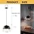 Takor 3 Pack Metal Pendant Light Fixtures, Rustic Ceiling Lights, Industrial Adjustable Hanging Lamp with E26 Base, Farmhouse Pendant Lighting for Kitchen Island, Living Room, Black(Bulb Not Included)