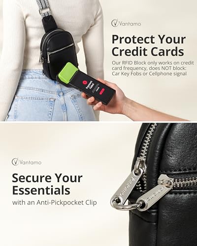 Vantamo Small Crossbody Bags for Women, Sling Bag with RFID & Anti-Pickpocket Clip, Adjustable Strap Cross Body Packs2