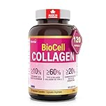 Herba BioCell Collagen with Hyaluronic Acid and Chondroitin – 120 Capsules | Type II Collagen Supplement | Help Reduce Wrinkles and Maintain Healthy Skin