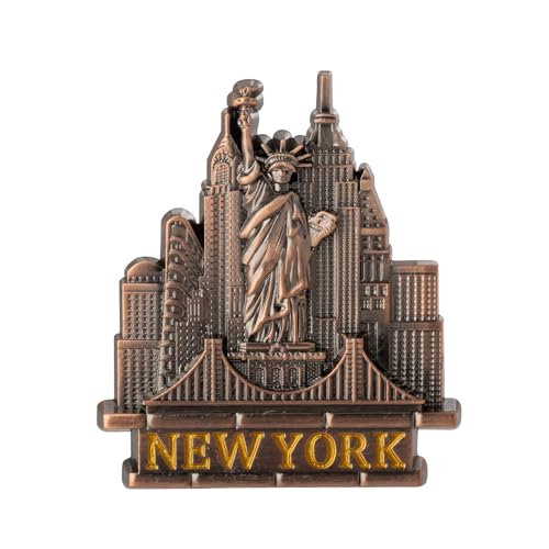 Imán decorativo Artisan Owl con Skyline y Puente de Brooklyn miniatura 1