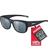 ALPINA OVERVIEW - Verzerrungsfreie und Bruchsichere Sonnenbrille für Brillenträger, Aufsatz für Brillenträger, 100 Prozent UV-Schutz Für Erwachsene
