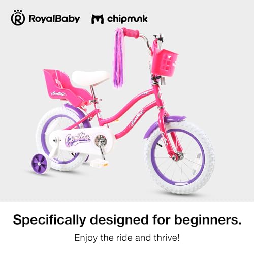 Image of Chipmunk Kids Bike Toddlers 12 14 16 18 Inch Wheel Bicycle Beginners Boys Girls Ages 3-11 Years, Multiple Color Options