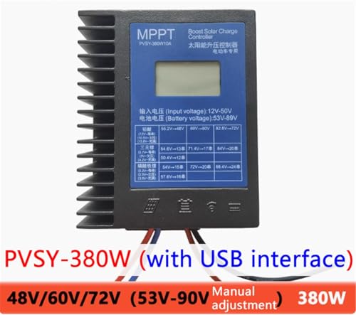 Controlador MPPT solar de refuerzo PVSY-380W para cargar baterías de litio en vehículos eléctricos 2