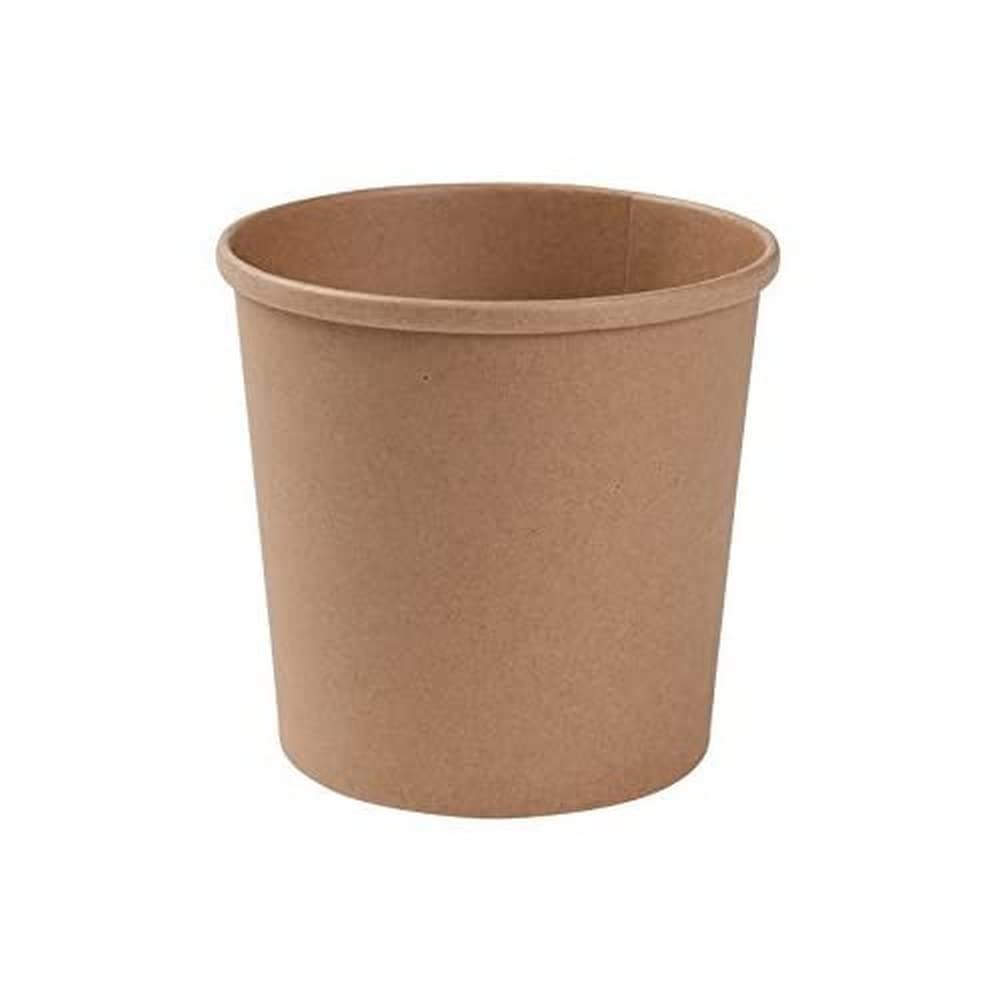 GREENBOX Tazze di carta Kraft Marrone compostabili con PLA 25 pezzi monouso