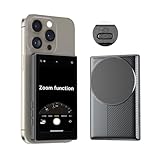 Phone Selfie Monitor Screen with Zoom Remote, Magnetic Back Camera Monitor for iPhone, Wireless External Selfie Mirror Screen with Shutter & Zoom & Front/Rear Camera Switch for Vlog Photo Live Stream