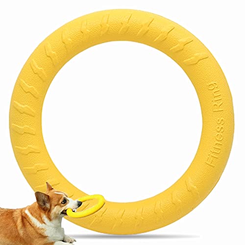 GreenGee 犬デンタル玩具 耐久性 【30cm選ぶ】 大型犬用おもちゃ 犬のペットの知能訓練用 浮遊訓練おもちゃ 軽くて 丈夫 水辺で遊べる 犬用 かみかみリング (30cm)
