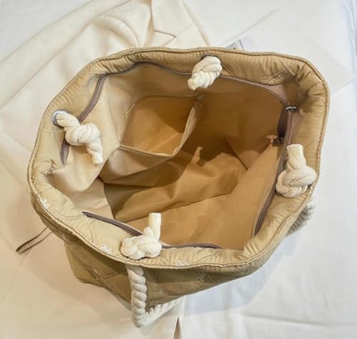 Elegant Bow Tie Tote Bag Warm Fall Winter Practical Shoulder Bags Commute Travel Light Underarm Bag for Women 20252