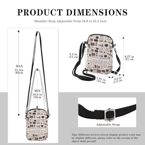 Writer Appreciation Gift Journalist Novelist Author Gift Wonderful Wordsmith Crossbody Bag Gift for Writing Lover2