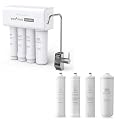 Ecoviva Under Sink Reverse Osmosis RO Water Filter Filtration System - 1000GPD Bundle with Extra Filter PP, GAC, CTO, RO