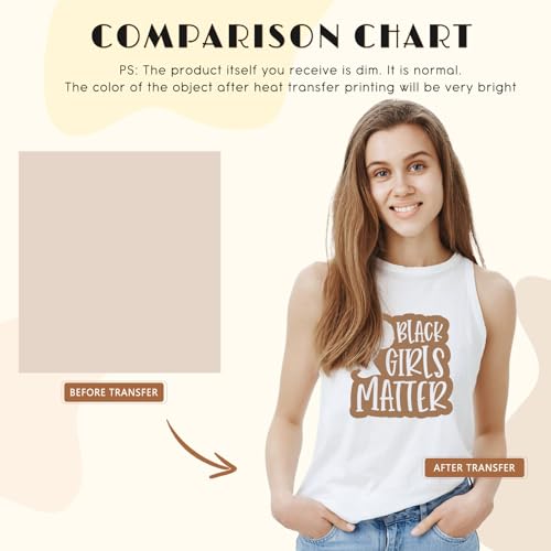 Papier transfert sublimation couleur peau Tintnut 18 feuilles 30x25 cm