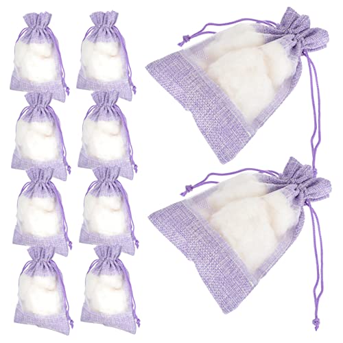 ERINGOGO DIY Scent Bags 10pcs Empty Sachet Bags Drawstrings Ideal for Car Closet Present