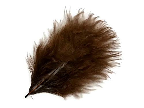 1 Pack - Brown Turkey Marabou Short Down Fluff Loose Feathers 0.10 Oz. Fan Doll Fishing Supplier | Moonlight Feather