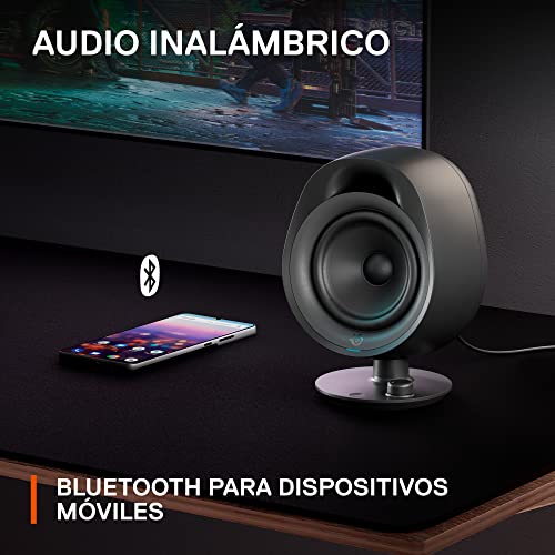 SteelSeries Arena 3 2.0 Desktop Gaming Speakers - Immersive Audio, On-Speaker Controls, 4" Drivers - Wired & Bluetooth - PC, Mac, Mobile - image 4