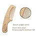 Baby Hair Brush & Comb Set, Organic Wooden Hairbrush Natural Goat Bristles 3-Piece for Newborns & Toddlers, Ideal for Cradle Cap & Itching, Perfect Shower and Registry Gift for Infant, Toddler, Kids