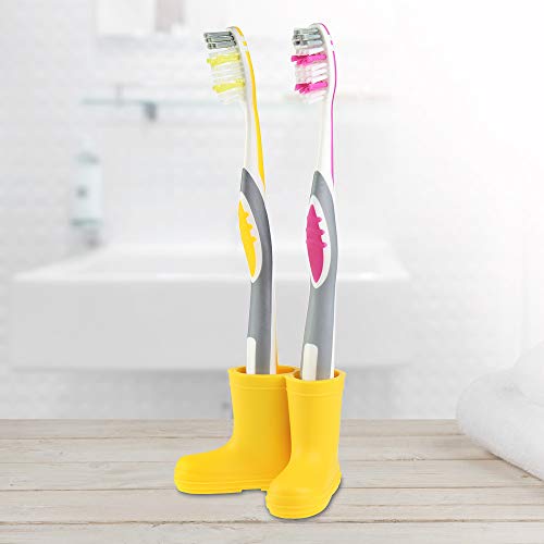 Preisvergleich Produktbild MonsterZeug Zahnbürstenhalter Gummistiefel, Bürstenhalter, Badezimmer Gadget, Zahnbürstenhalter Kind, Gummistiefel Halter, Bad Accessoires