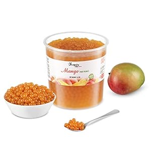 Popping boba fruitparels voor Bubble tea Mango, 3,2 KG