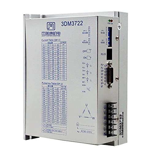 Davitu Remote Controls - 110 130 three-phase stepper motor driver 3DM3722 3DM3422 JMC3722 3DM783 motor controller 220VAC current 7A - (Color: 3DM3422)
