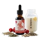 Milky Mama Dairy Duchess Raspberry Lactation Supplement Drops – Herbal Breastfeeding Support with Goat’s Rue, Alfalfa, Fennel & Marshmallow Root – Milk Supply Support – Liquid Drops for Nursing Moms