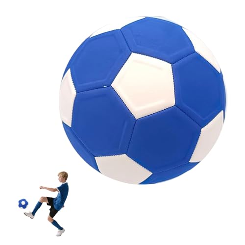 Fonyiunce Bola de futebol curva de borracha, bola de esponja para jogos infantis (azul)