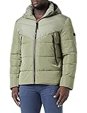 Aus gewebten Taslan-Stoff TOM TAILOR Denim Herren Steppjacke mit abnehmbarer Kapuze 1012012, 10905 - Tree Moss Green, XL