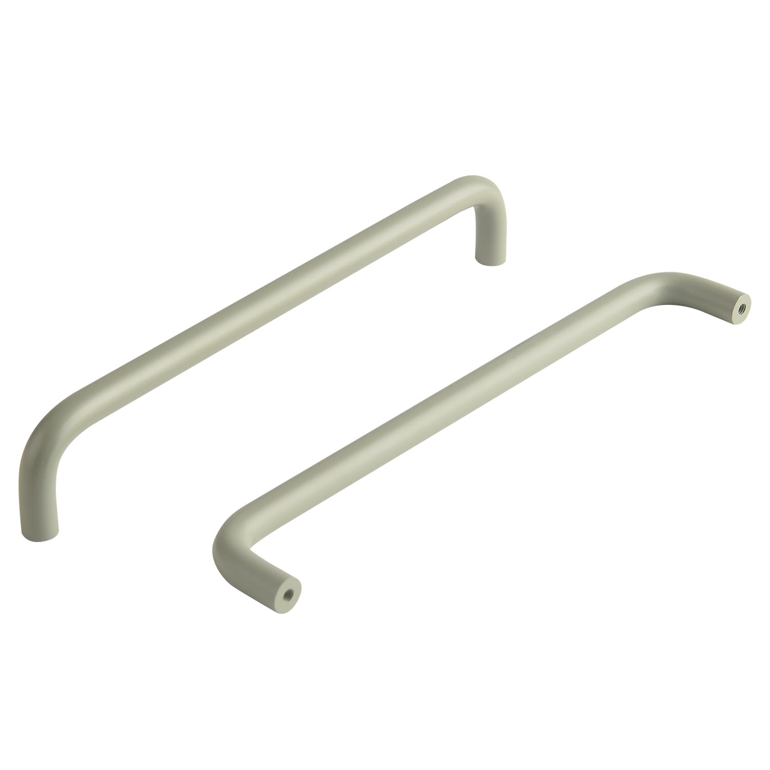 funifiti 5 Pack Green Handle Colorful Design Wardrobe Door Drawer pulls for Furniture 7.6 Inch(192mm) Hole Center Curved Shape (5, Green, 7.6 Inch(192mm))