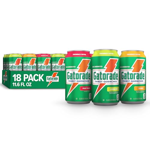 Gatorade Thirst Quencher, 3-Flavor Variety, 12 Fl Oz Cans (Pack of 18)