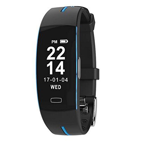 P3 Fitness/Aktivitäts Tracker Armband,EKG + PPG/Herzfrequenz/Schlafüberwachung Schrittzähler IP67