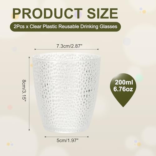 Verres réutilisables en plastique effet cristal pour bar et table - 3