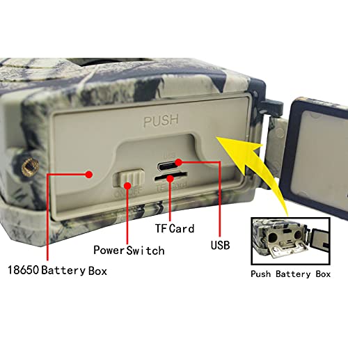 LifBetter Wildkamera Jagdkamera 12 MP HD 1080P PIR IR Wildlife Scouting Cam Nachtsicht wasserdichte Kamera zum Schießen… – Bild 4