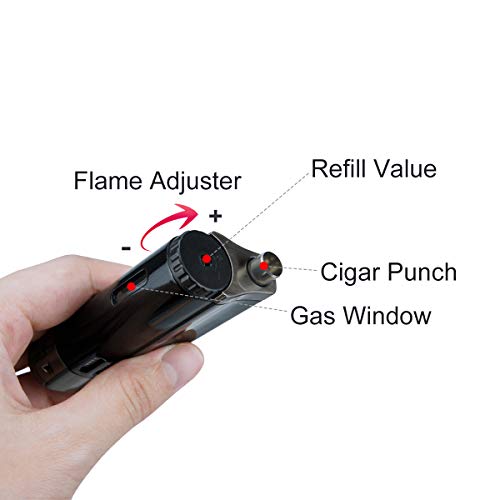 Cigar Lighter Torch Lighters With Punch Refillbale Lighters Windproof #TOP3