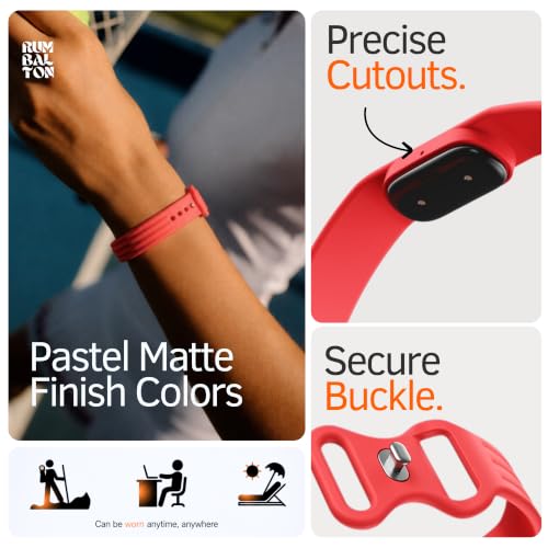Image of Soft Silicone Strap Compatible with Google Fitbit Air, Sport Replacement Band, Adjustable Breathable Wristband for Workout, Running & Daily Wear