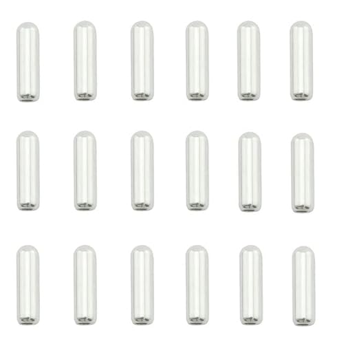 20 piezas broche alfileres tapones tapa de extremo con tapón de silicona pasador de corbata enchufe trasero para accesorios de fabricación de joyas DIY-color plateado