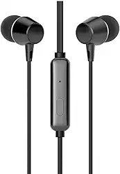 Fone de ouvido HP DHE-7000 - Intra Preto Com conexão P2 3.5mm Possui microfone omnidirecional, Potencia nominal 3mW, Frequência de resposta 20Hz-20KHz