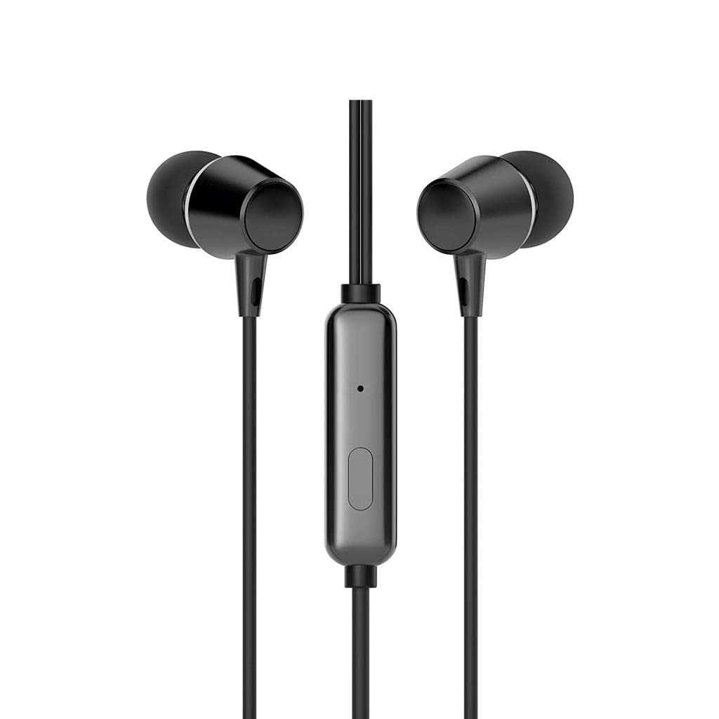 Fone de ouvido HP DHE-7000 - Intra Preto Com conexão P2 3.5mm Possui microfone omnidirecional, Potencia nominal 3mW, Frequ