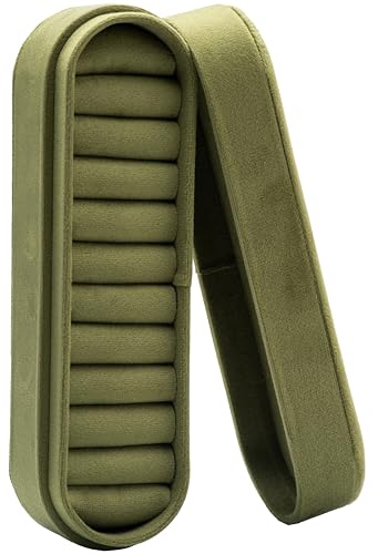 COWFEX Velvet Small Multiple Ring Box Portable Organizer Display Storage