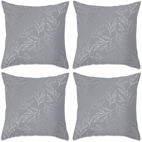 Betadistor Silver Leaves Cushion Covers Set Cover