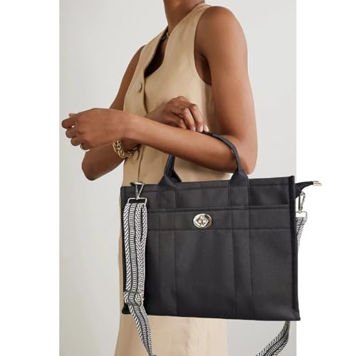 Image of Dyalsa Tote Bags for Women, Canvas Handbag Tote Purse Crossbody Bags with Zip Casual Shoulder Bags for Work and Travel