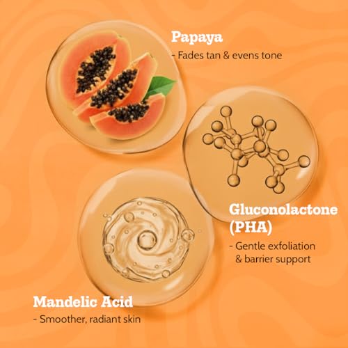 Image of Chemist At Play Glow Getter Combo | Gentle Exfoliating Face Wash 100ml | Gentle Exfoliating Face Scrub 100ml | Powered With AHA & PHA | Gently Exfoliates | Fades Tan | Gives Instant Glow
