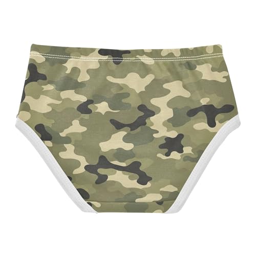 Cotton Toddlers Underwear Floral Classic Camouflage Olive Green Girl Panties Cute Bright Briefs Kids Undies 2t2