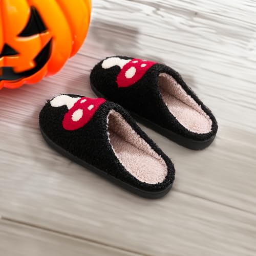 Image of Halloween Christmas Slippers Holiday Slipper House Shoes Home Slipper for Women Fuzzy Outdoor Indoor Bedroom Slippers