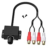 2022 Version Universal Rca Level Controller Car Amplifier Audio RCA Amplifier Gain Level Bass Amplifier Volume Control Knob Sub Amp Volume Control Cable for Car, Motorcycle, Speakers, Home Theater