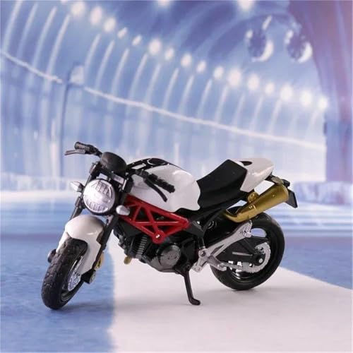 Jouet moto Ducati Monster 795 miniature 1/18 blanc idée cadeau motard