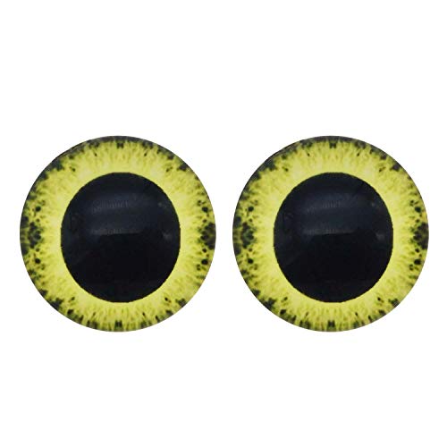 50 Pairs 10Mm Glass Owl Unicorn Animal Eyes For Art Dolls Sculptures Props Masks Fursuits Taxidermy Jewelry Making Flatback #TOP5