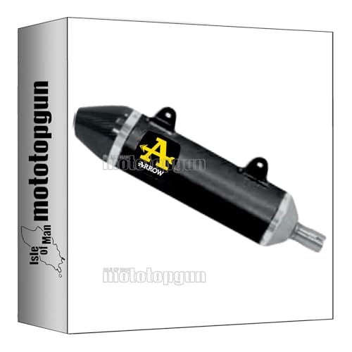 Tubo de escape Arrow Thunder negro con acabado de carby de alta resistencia