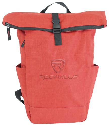 Rockville RPAK BURNED RED Backpack Bag, Padded 15