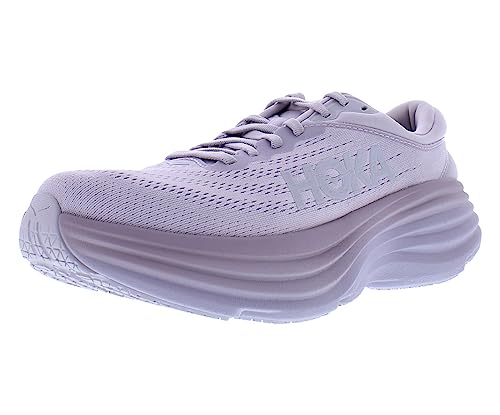 HOKA ONE ONE Bondi 8 Womens Shoes Size 6, Color: Lilac Marble/Elderberry