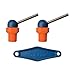 Loc-Line 72067 Acetal HPT Nozzles (CT Style) with Adjustment Lever, 0.086" x 10.25", Thread Size 1/4" (Pack of 3)
