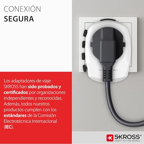 Adaptador universal de viaje para usar secador y PC en el hotel 6
