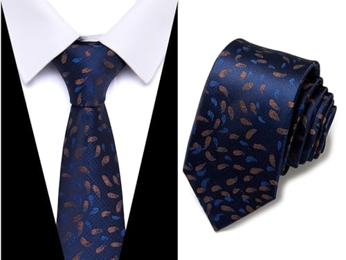 Image of Passabin Tie For Men Necktie Woven Jacquard Neck Ties Set 6 PCS